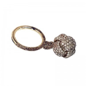 Nodi Ring with Diamonds