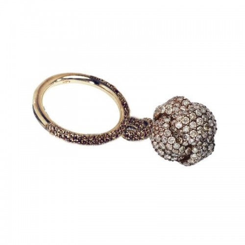 Nodi Ring with Diamonds