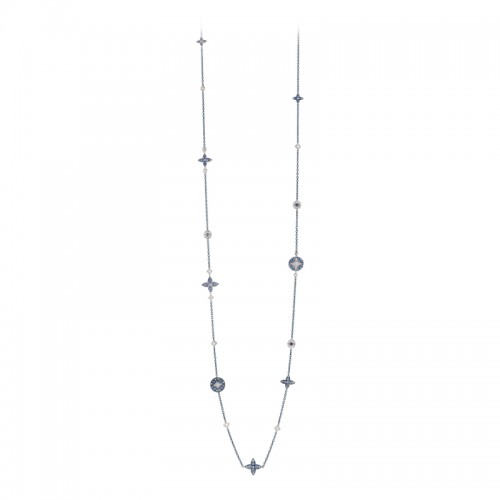 Lucilla Necklace with Sapphires and Diamonds