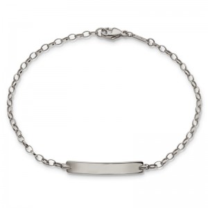 White Gold Petite Poesy Bracelet