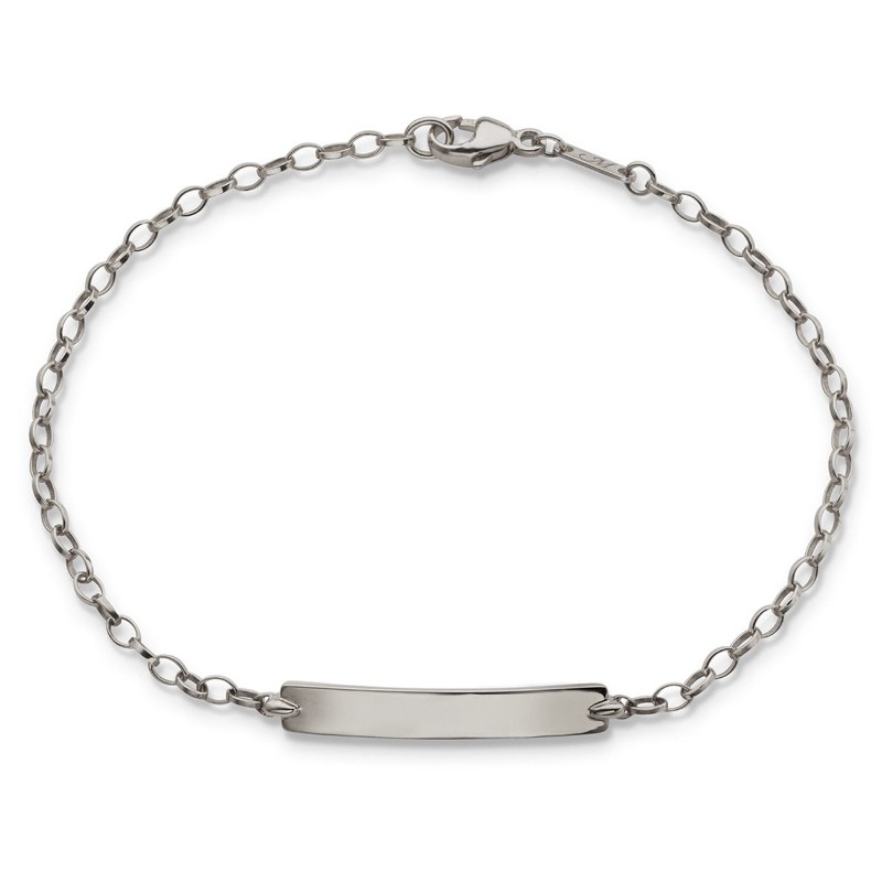 White Gold Petite Poesy Bracelet