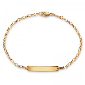 18K Yellow Gold Petite Poesy Bracelet