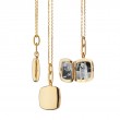 18K Yellow Gold Slim Cushion 