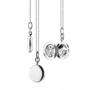 Sterling Silver Slim Round "Nan" Locket