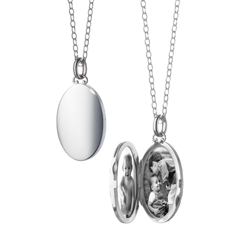 Oval Locket with Domed Edges