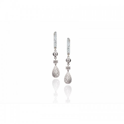 Gocce Earrings with Diamonds