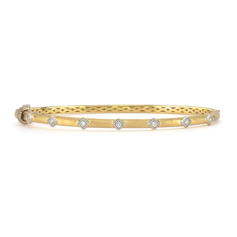 Lisse Simple Diamond Accent Kite Bangle