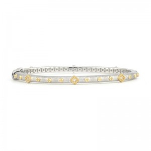 Mixed Metal Alternating Kite Bangle