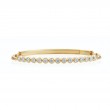 18KT Yellow Gold Diamond Bezel Set Moonlight Bracelet