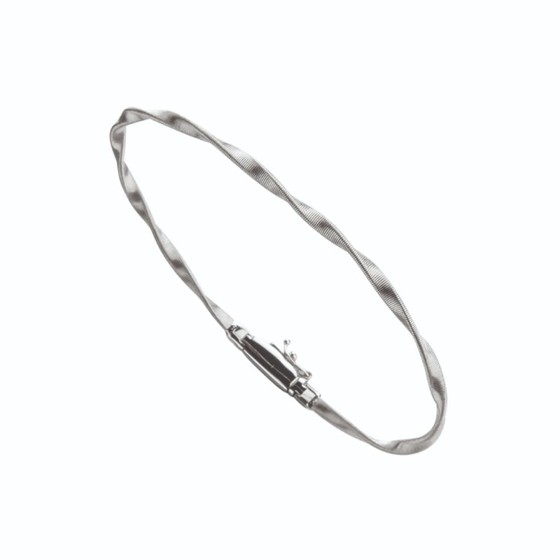 Marrakech 18K White Gold Stackable Bangle