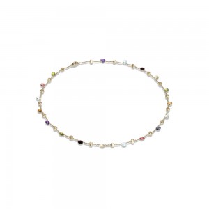 Paradise 18K Yellow Gold Mixed Gemstone Short Necklace