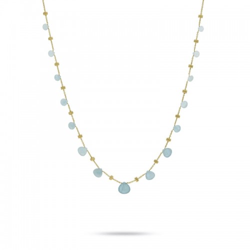Paradise Aquamarine Graduated Short Necklace