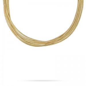Cairo 18K Yellow Gold Five Strand Necklace