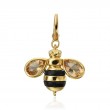18KT Yellow Gold Diamond B Collection Honey Bee Charm with Clip Bale