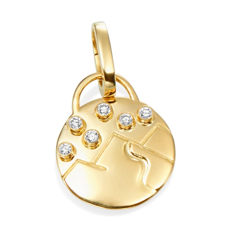 6 RD Diamonds 0.20ct HI VS/SI1. (Detachable Bail)