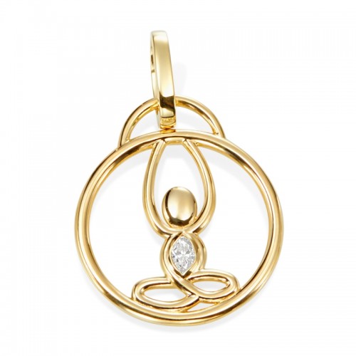 1 MQ Diamond 0.17ct. (Detachable Bail)