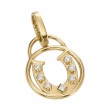 6 RD Diamonds 0.20ct HI VS/SI1, PC Diamond 0.04ct, Detachable Bail