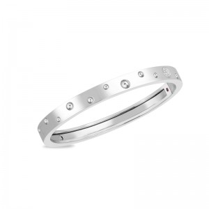 Pois Moi Thin Bangle with Diamonds