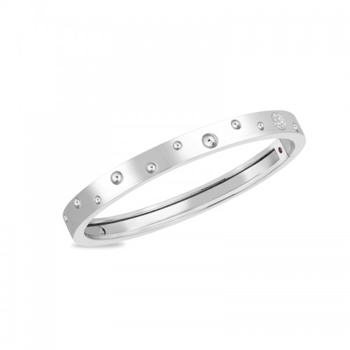 Pois Moi Thin Bangle with Diamonds