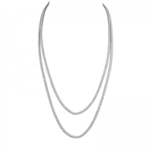 White Gold Diamond Riviera Necklace