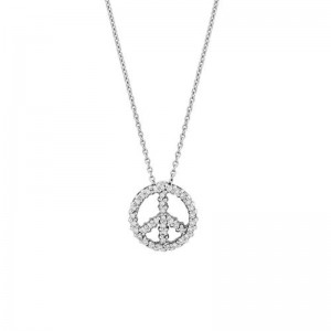 Diamond Peace Pendant