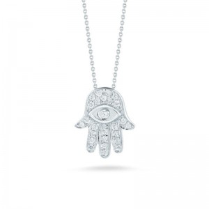 Hamsa Diamond Necklace