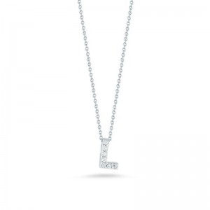 Diamond "L" Pendant