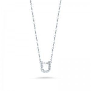 Diamond "U" Pendant