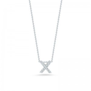 Diamond "X" Pendant