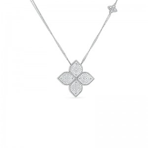 Princess Flower Diamond Pendant