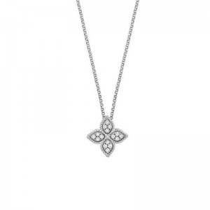 Princess Flower Diamond Pendant