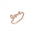 Rose Gold & Pavé Diamond Love Ring