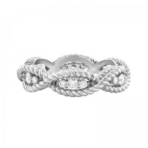 New Barocco Diamond Braided Ring