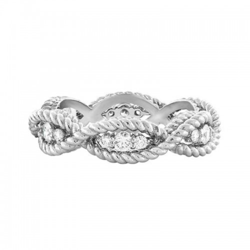 New Barocco Diamond Braided Ring