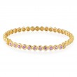 11 RD Pink Sapphire 1.15ct, 2 RD Diamonds 0.10ct HI VS/SI1