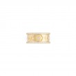 18K Yellow Gold Baia Band Ring  With Diamonds