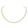 18KT Yellow Gold Diamonds Bezel Set Necklace