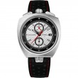 43 mm, Steel On Leather Strap