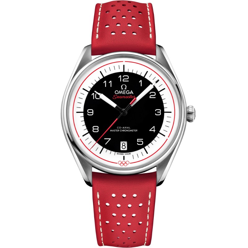 39.5 mm, Steel On Leather Strap