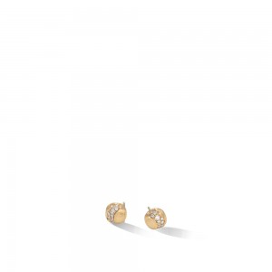Africa Constellation 18K Yellow Gold and Diamond Small Stud Earrings