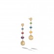 Africa Gemstone 18K Yellow Gold Mixed Gemstone Drop Earrings