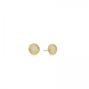 Jaipur 18K Yellow Gold and Diamond Stud Earrings