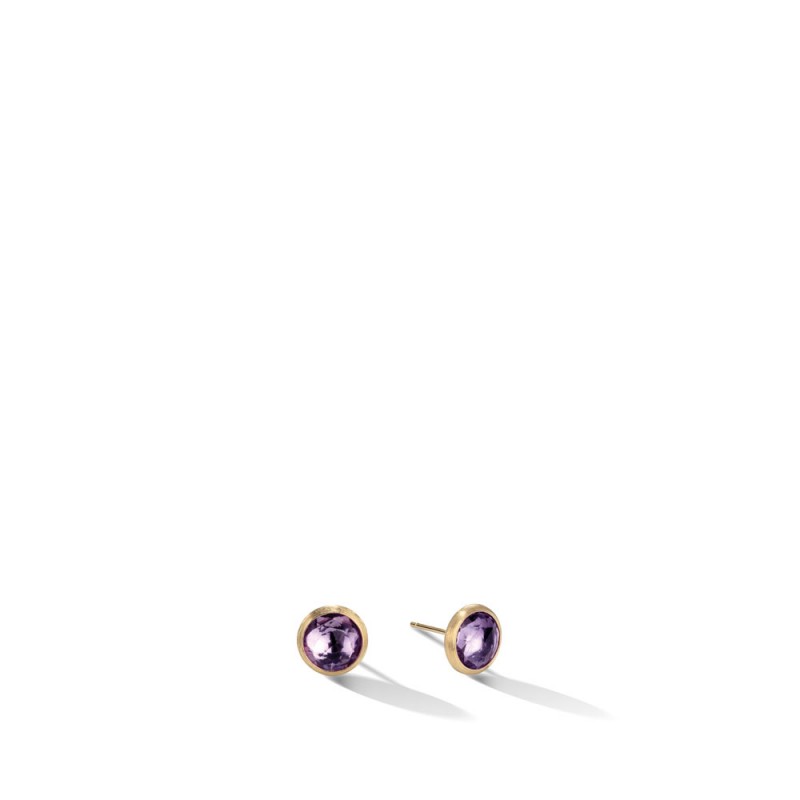 Jaipur 18K Yellow Gold Amethyst Stud Earrings