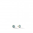 Jaipur 18K Yellow Gold Blue Topaz Stud Earrings