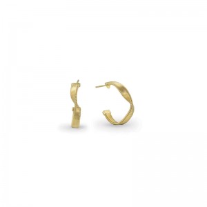 Marrakech Supreme Yellow Gold Medium Hoop Earrings