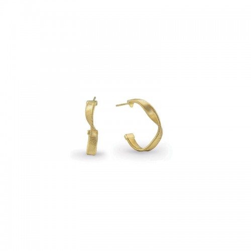 Marrakech Supreme Yellow Gold Medium Hoop Earrings