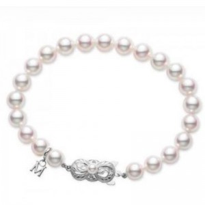 Akoya Cultured Pearl Strand Bracelet 7-7.5mm A+