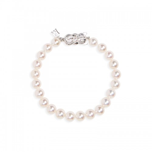 Akoya Cultured Pearl Strand Bracelet 6.5-7mm A