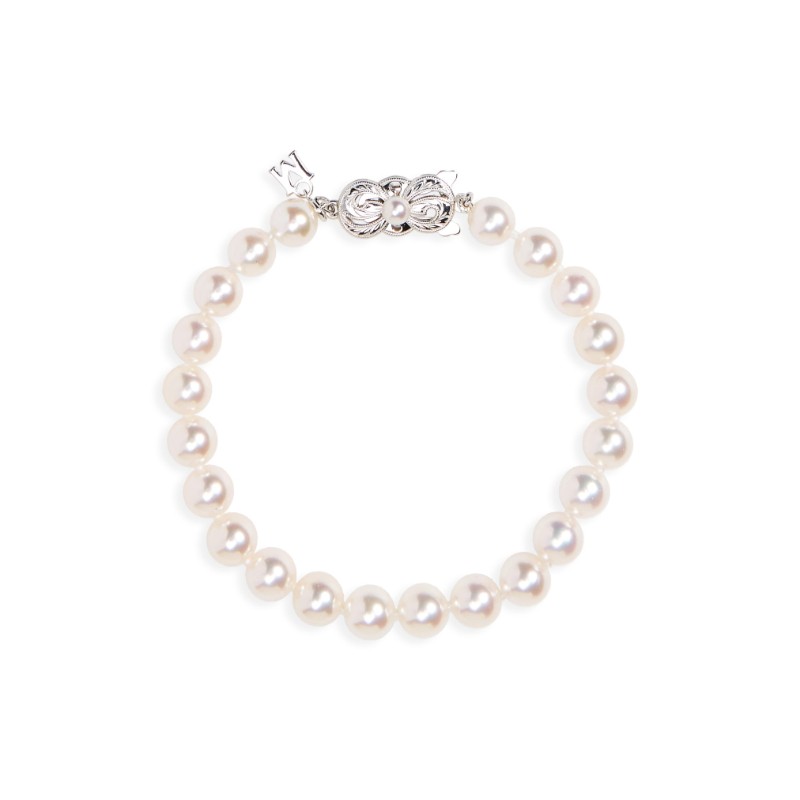 Akoya Cultured Pearl Strand Bracelet 6.5-7mm A