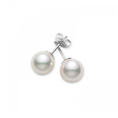 Akoya Cultured Pearl Stud Earrings 8-8.5mm A